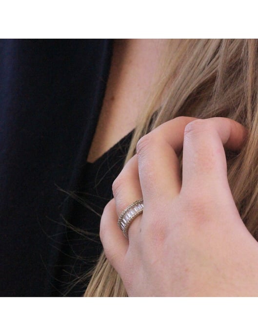 Glamour Lock Ring - Silber und Kristall - Image 6