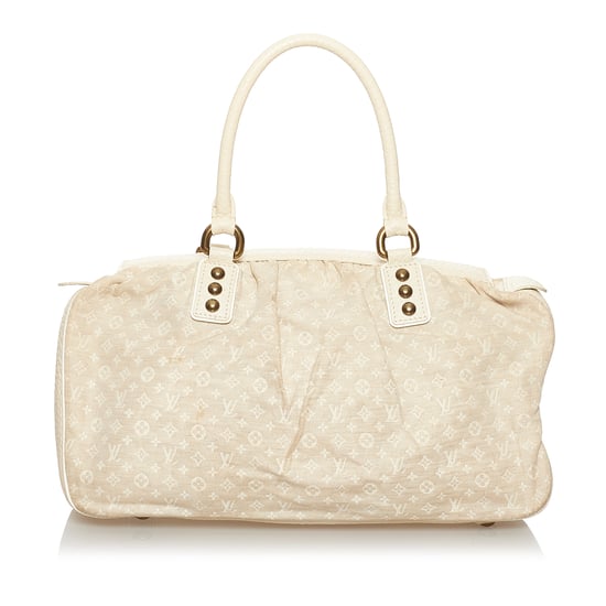 Vintage Louis Vuitton Mini Lin Trapeze GM White