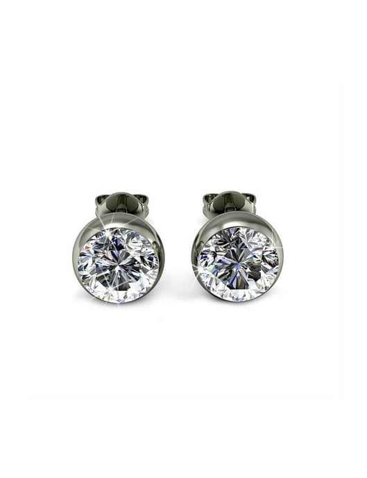 Mond-Ohrringe - Silber und Kristall - Image 3