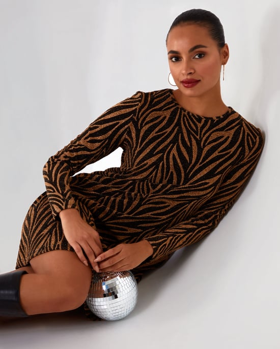 Lurex Swing Mini Dress