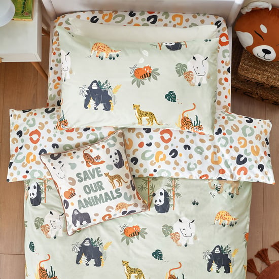 little furn. Wendbares Bettbezug-Set mit Wildtier-Motiv - Image 3