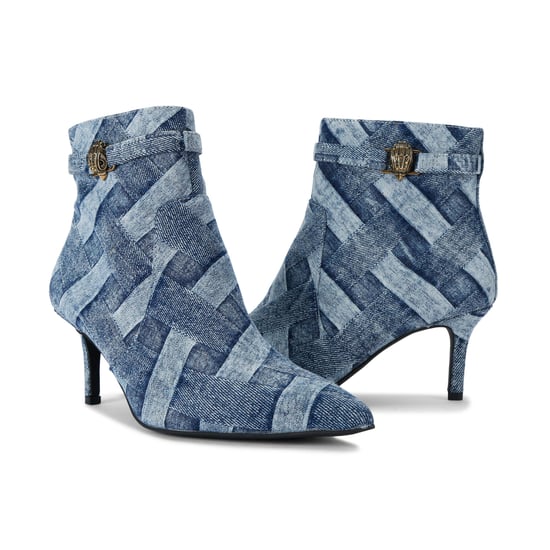 Kurt Geiger London Denim Kensington Flexi Ankle Boots