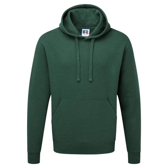 Russell Mens Authentic Hooded Sweatshirt / Hoodie (Flaschengrün) - Image 1