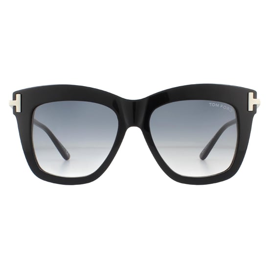 Tom Ford Sonnenbrille Dasha FT0822 01B Glänzend Schwarz Rauch Gradient - Image 1
