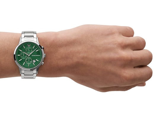 Emporio Armani Renato Silber Herren Armbanduhr AR11507 - Image 4