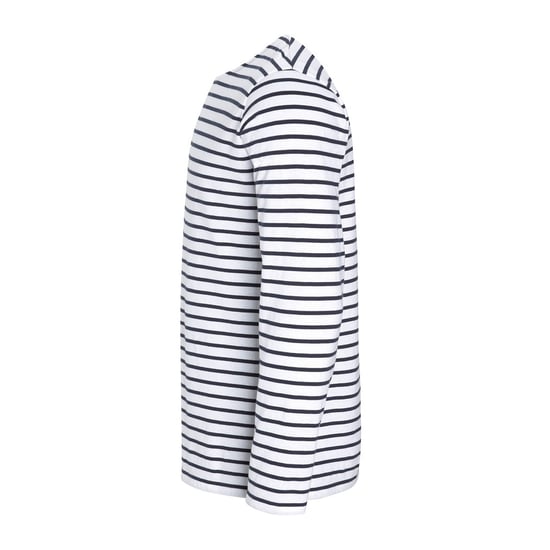 SOLS Mens Marine Long Sleeve Stripe T-Shirt (Weiß/Marine) - Image 4