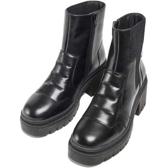 Pod Lillian Leder Damen Schwarz Stiefel - Image 6