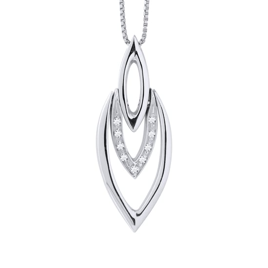 DIADEMA - Necklace with Diamonds - White Gold