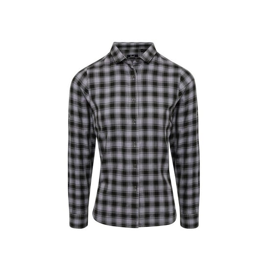 Premier - "Mulligan" Hemd für Damen Langärmlig (Stahl/Schwarz) - Image 1