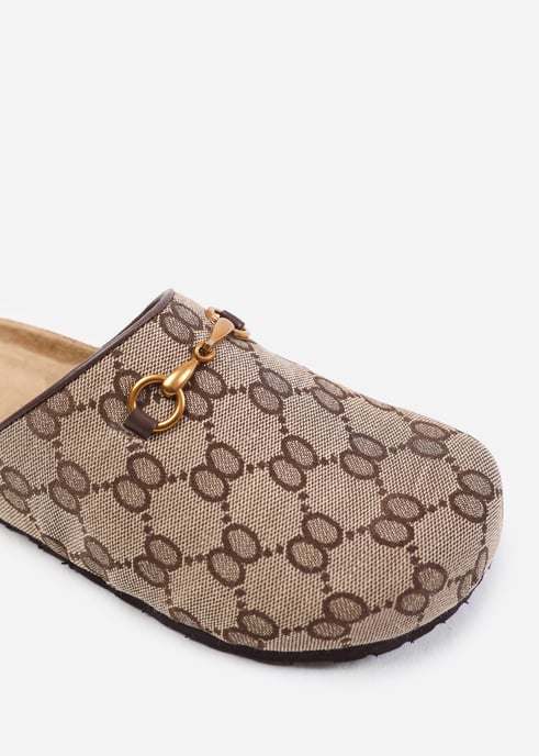 Wheres That From Womens 'Dublin' Open Back Slip On Loafer With Gold Detail - Image 3