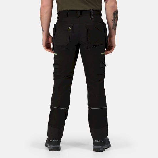 Regatta Herren Infiltrate Softshell Stretch Arbeitshose (Schwarz) - Image 6