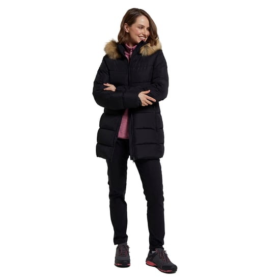 Mountain Warehouse Womens/Ladies Nola Long Padded Jacket (Schwarz) - Image 5