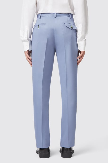 Buscot Slim Fit Blue Trousers