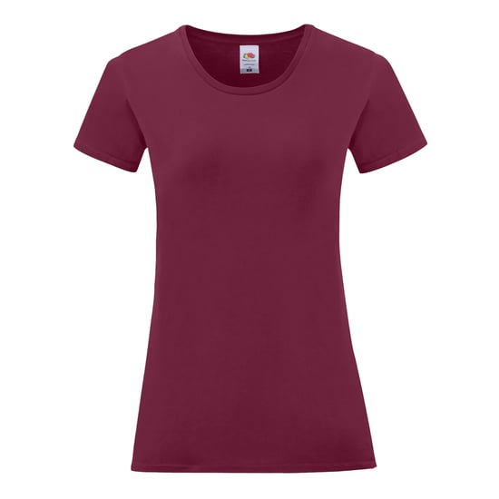 Fruit Of The Loom Damen/Damen Iconic T-Shirt (Burgund) - Image 1