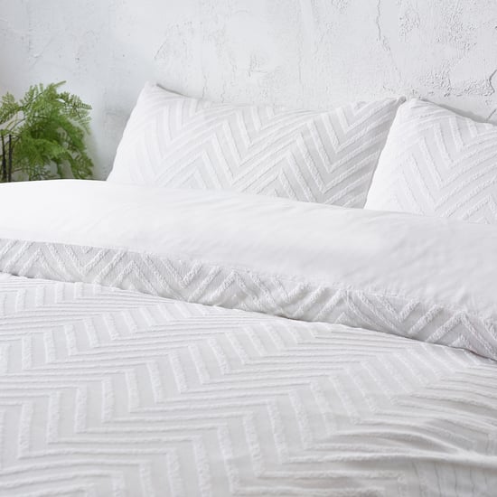 Minimalistisches Chevron-Zickzack-Tuft-Bettwäsche-Set - Image 2