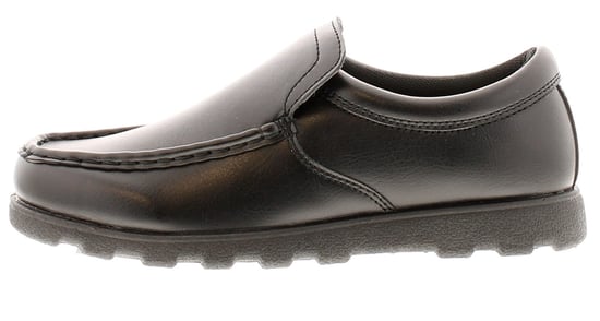 Rockstorm Older Boys Shoes School Valley Jnr Loafer Slip On Black
