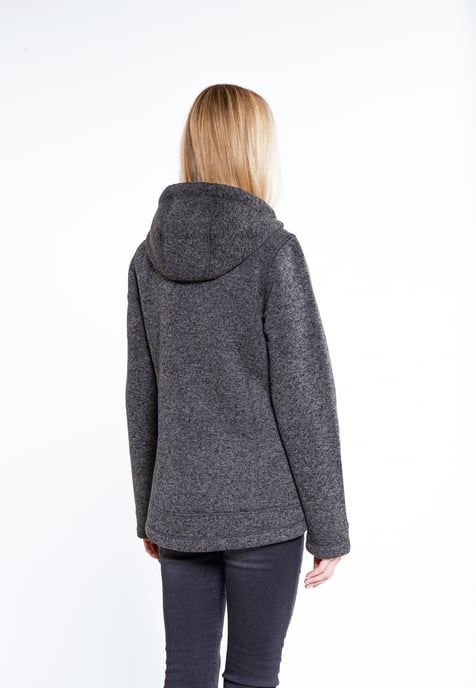 ICEBOUND Strickfleecejacke Damen Grau Melange - Image 4