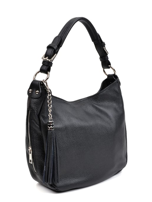 Anna Luchini SS22 AL 1516 Noir Cuir de vachette Sac - Image 4
