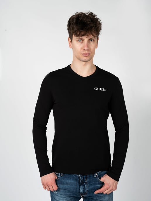 Guess Longsleeve Herren schwarz - Image 3