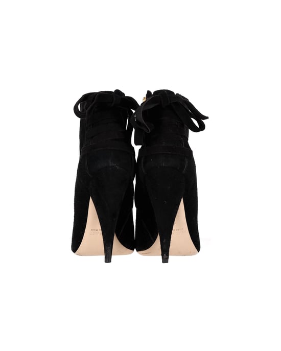 Miu Miu Knöchelstiefel aus schwarzem Wildleder - Image 4
