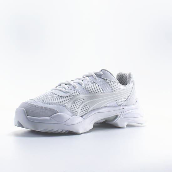 Puma Nitefox Crossin' White Textile Mens Lace Up Trainers 371499 02