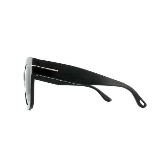 Tom Ford Sonnenbrille 0613 Beatrix 01C Glänzend schwarz rauchgrau spiegeln - Image 3