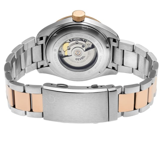 Gevril Herren Yorkville Schweizer Automatik Sellita SW200 Braunes Zifferblatt Zwei-Ton-Uhr - Image 3