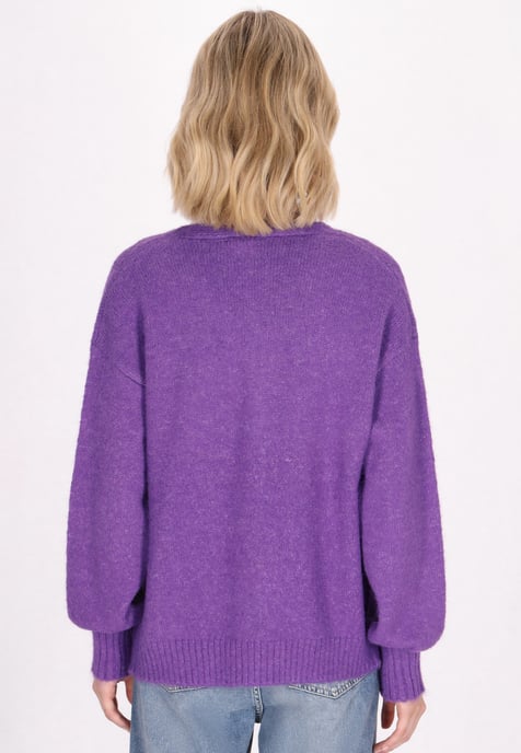 Mymo Strickjacke Damen violett - Image 4