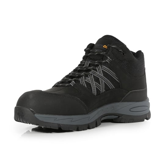 Regatta Mens Sandstone Safety Shoes (Black/Granite)