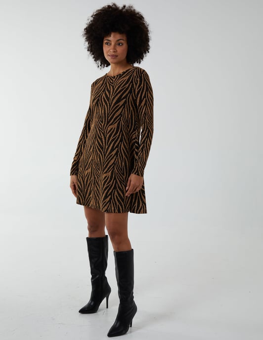 Lurex Swing Mini Dress