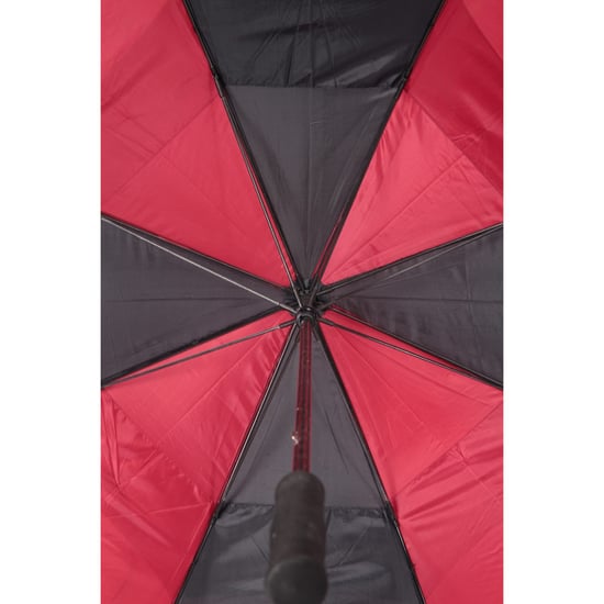 Mountain Warehouse - Golfschirm gestreift (Schwarz/Rot) - Image 4