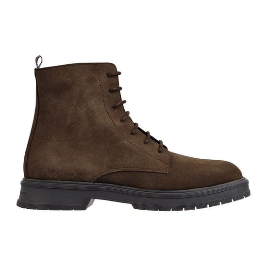 Tommy Hilfiger Veterschoenen Veterboot Suede Brown
