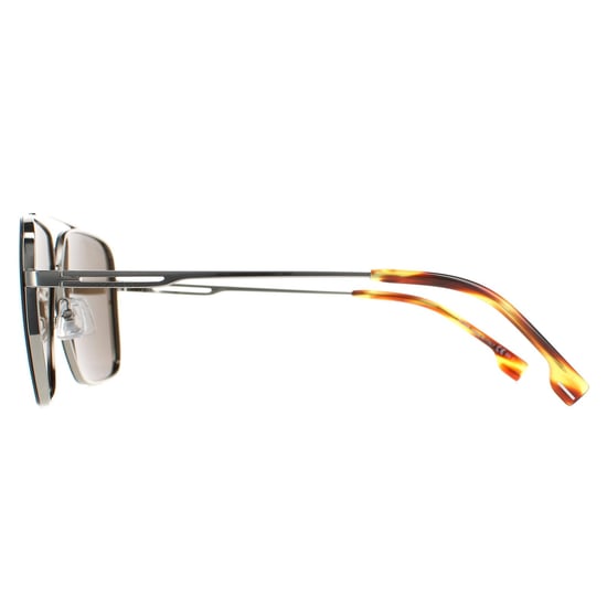 Hugo Boss Round Mens Brown Horn Ruthenium Brown BOSS 1325/S