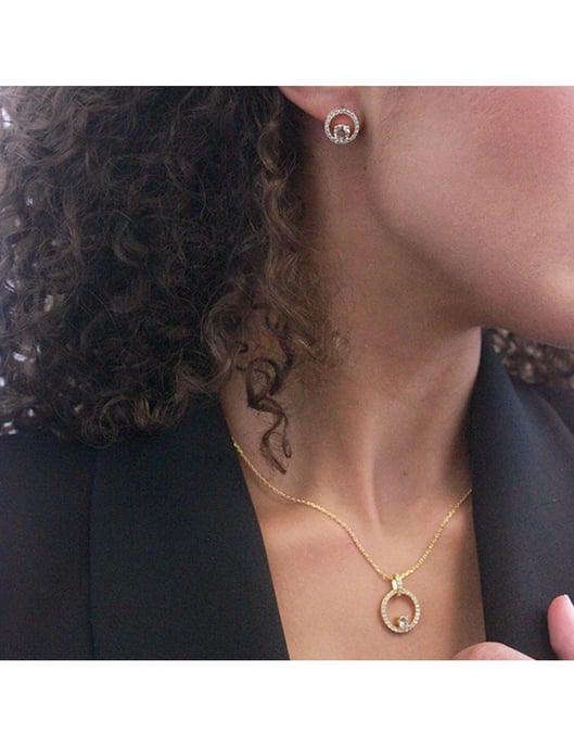 Desiree Set und Box - Gold und Kristall - Image 2