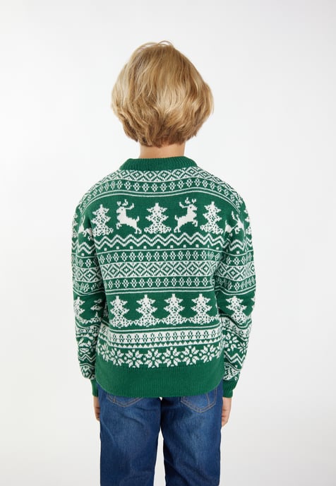 Mo Zur Seite fahren Jungen (Kinder) Grün Weiss - Image 4