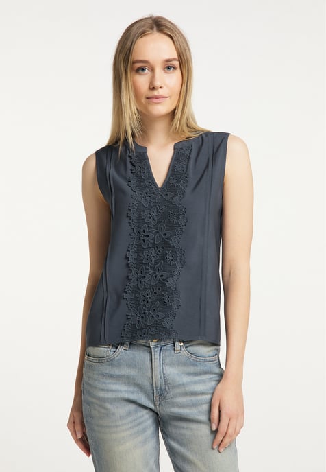 Dreimaster Spitze Damen Grau-Blau - Image 3