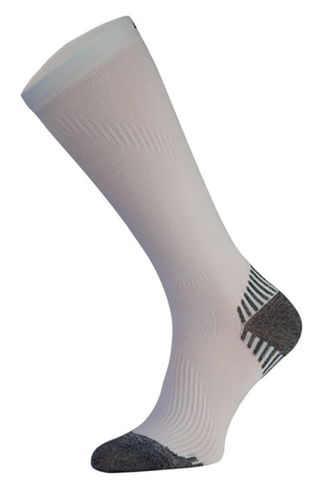 COMODO - 1 Paire Chaussettes Genou Sport Running Contention Homme Femme - Blanc - Image 1