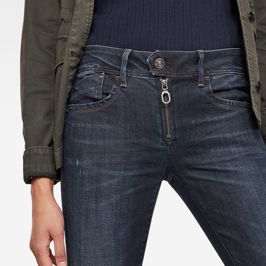 G-Star RAW Lynn Zipper Mid Waist Skinny Jeans