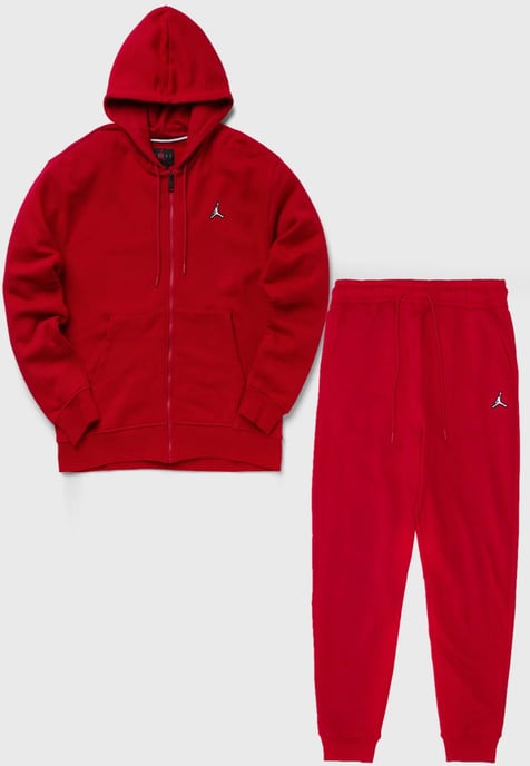 Nike Herren Jordan Brooklyn Fleece-Trainingsanzug in Rot - Image 1