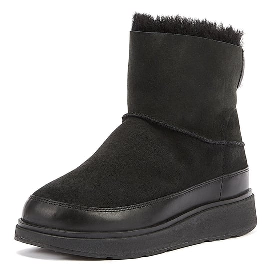 FitFlop Shearling Women's Schwarze Stiefel - Image 3