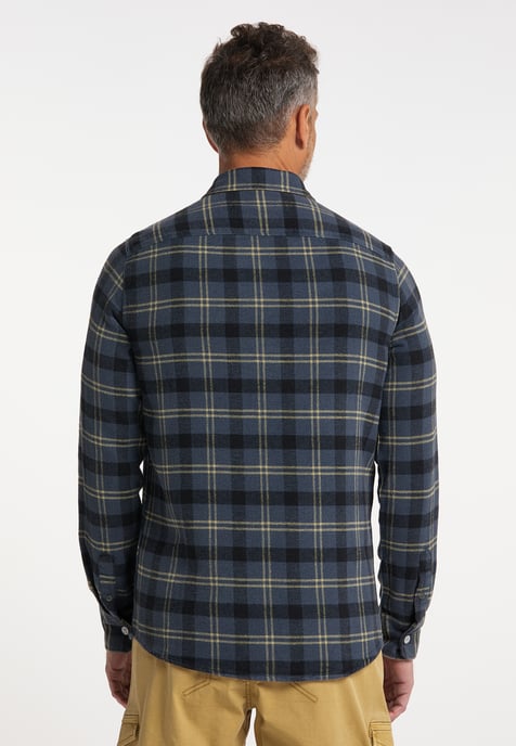 Dreimaster Hemd Herren Marine - Image 4