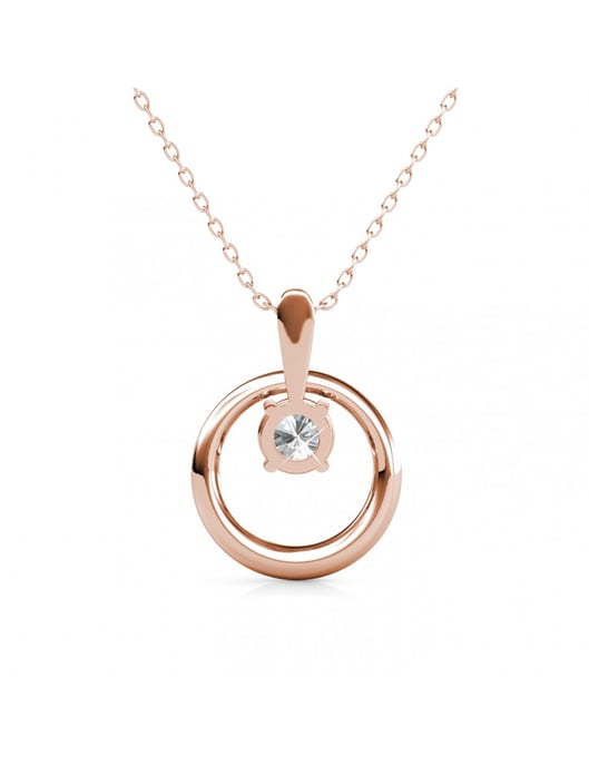 Octavia-Anhänger - Rosegold und Kristall - Image 5