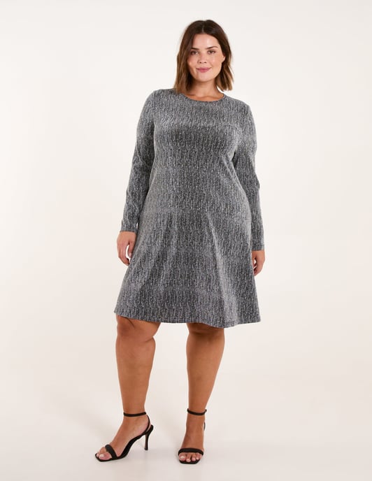 Curve Lurex Swing Dress