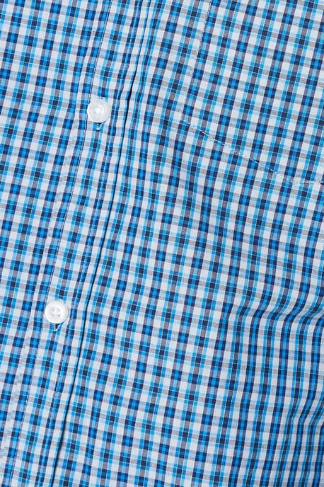 Windowpane Check Long Sleeve Shirt - Image 5