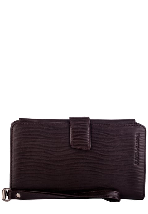 EMBOSSED LEATHER CARD & DOCUMENT CASE