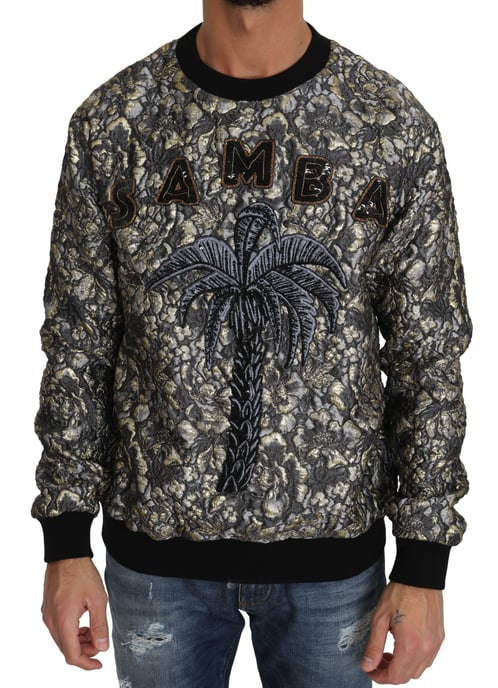 Jacquard Palmenbaum Pullover - Image 1