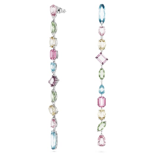 Swarovski 'Gema' Women's Base Metal Drop Earrings - Silver 5656430