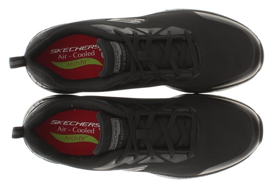 Skechers Womens Work Trainers Slip Resistant Arch Fit SR Lace Up black
