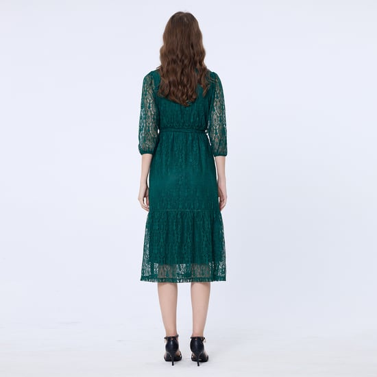 Robe patineuse dentelle - Image 3