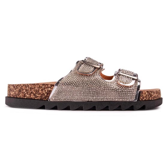 Solesister Cat Wide Fit Footbed Sandals